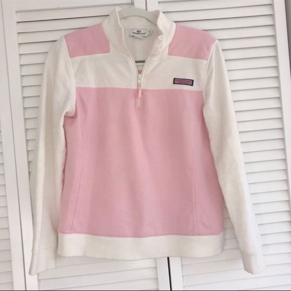 Vineyard Vines NWOT Pink/Cream Colorblock Shep Shirt Size XXS - Picture 3 of 13
